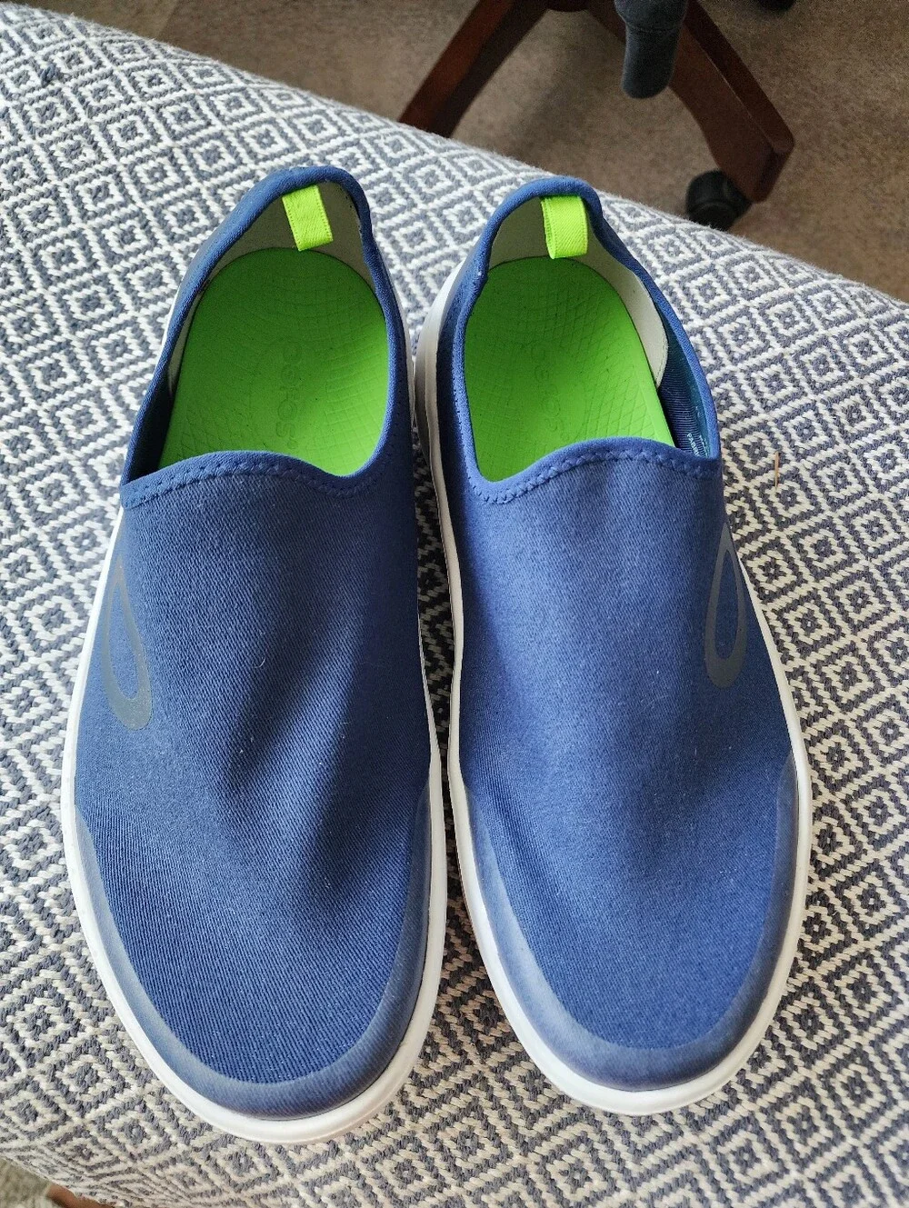 OOFOS OOmg eeZee Low Recovery Shoes Navy Blue Men's Size 10